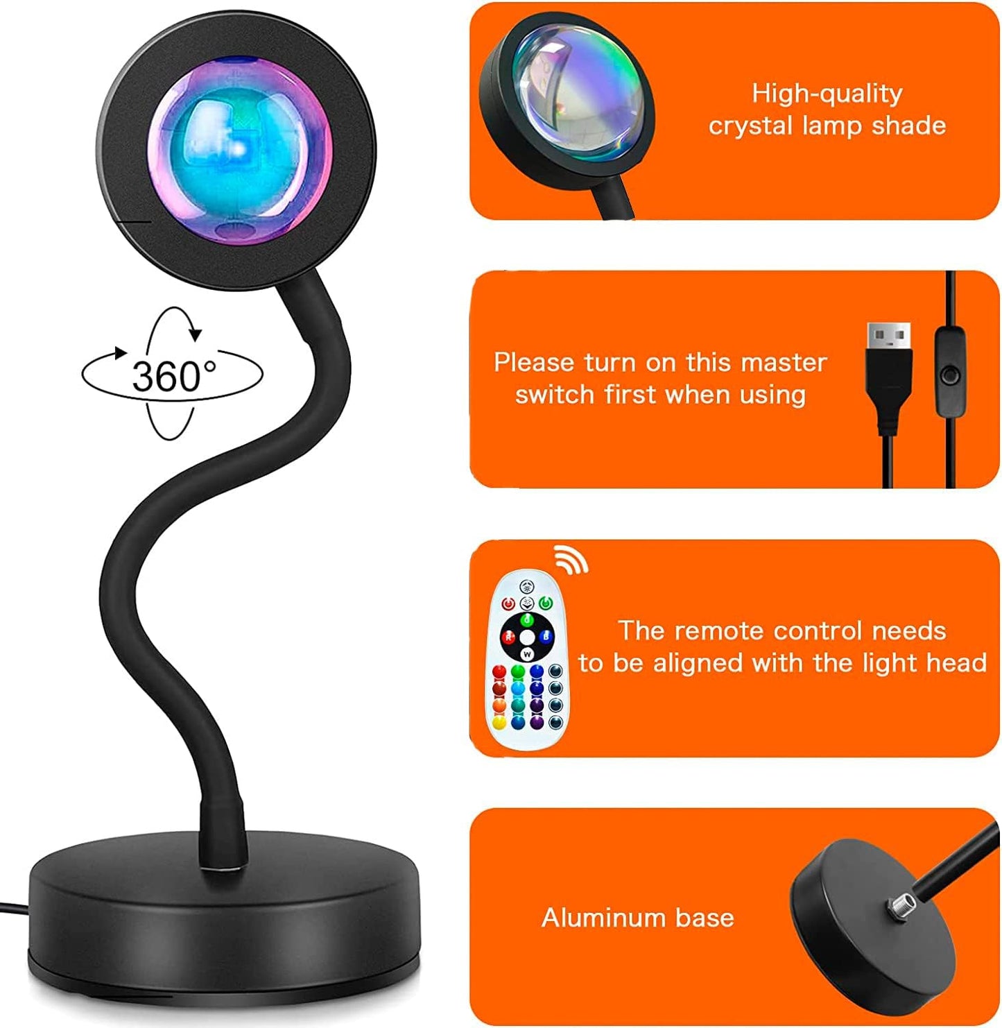 VisionEdge™ - Sunset Projection Lamp